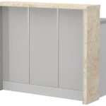 Πάγκος νησίδας Modena-Μήκος: 120 εκ.-Γκρι ανοιχτό-Latino Marble