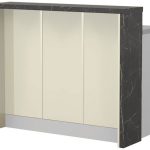 Πάγκος νησίδας Modena-Μήκος: 120 εκ.-Μπεζ-Black Stone