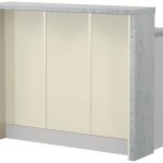 Πάγκος νησίδας Modena-Μήκος: 120 εκ.-Μπεζ-Chromix Silver