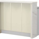 Πάγκος νησίδας Modena-Μήκος: 120 εκ.-Μπεζ-White Marble