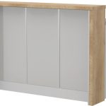 Πάγκος νησίδας Modena-Μήκος: 135 εκ.-Γκρι ανοιχτό-Nebraska Oak