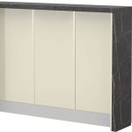 Πάγκος νησίδας Modena-Μήκος: 135 εκ.-Μπεζ-Black Stone