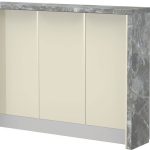 Πάγκος νησίδας Modena-Μήκος: 135 εκ.-Μπεζ-Siena Marble