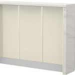 Πάγκος νησίδας Modena-Μήκος: 135 εκ.-Μπεζ-White Marble