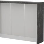 Πάγκος νησίδας Modena-Μήκος: 150 εκ.-Γκρι ανοιχτό-Black Stone