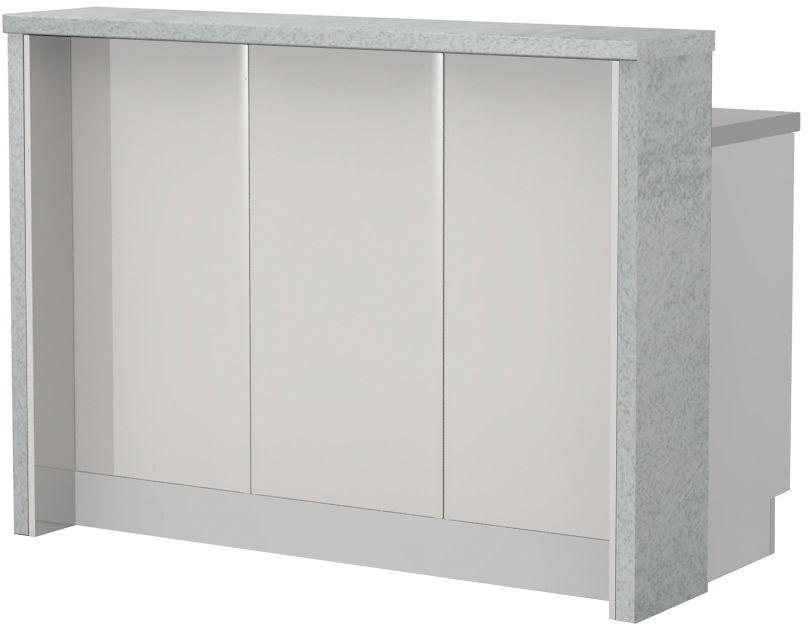 image_720552_modern-pult-150-3-67-ku-55md Πάγκος νησίδας Modena-Μήκος: 150 εκ.-Λευκό γυαλιστερό-Chromix Silver - Image 1