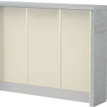 Πάγκος νησίδας Modena-Μήκος: 150 εκ.-Μπεζ-Chromix Silver