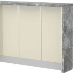 Πάγκος νησίδας Modena-Μήκος: 150 εκ.-Μπεζ-Siena Marble