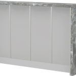 Πάγκος νησίδας Modena-Μήκος: 160 εκ.-Γκρι ανοιχτό-Siena Marble