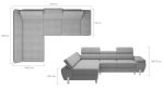 Γωνιακός καναπές Morel mini-Gkri-Αριστερή - Image 2
