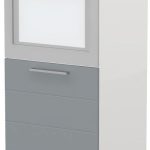Επιδαπέδιο ντουλάπι φούρνου ψηλό Hudson K14-60-1KR-Λευκό γυαλιστερό - Γκρι