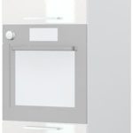 Επιδαπέδιο ντουλάπι φούρνου ψηλό Hudson K23-60-2KR-Λευκό - Λευκό γυαλιστερό