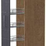 Επιδαπέδιο ντουλάπι ψηλό Hudson K23-30-1KZ-Καρυδί - Γκρι