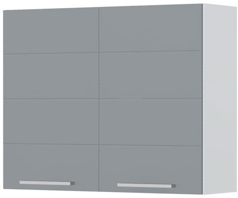 image_721952_highline-v7-90-2k-3-be-ku-57hl-2xr7-608 Ντουλάπι κρεμαστό Hudson V7-90-2K-Λευκό - Γκρι - Image 1