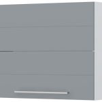 Ντουλάπι κρεμαστό Hudson V7-90-2KP-Λευκό - Γκρι