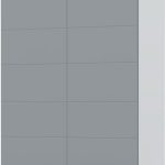 Ντουλάπι κρεμαστό Hudson V9-80-2K-Λευκό - Γκρι