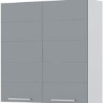 Ντουλάπι κρεμαστό Hudson V9-90-2K-Λευκό - Γκρι