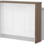 Πάγκος νησίδας Hudson-Μήκος: 120 εκ.-Λευκό-Carini Wallnut