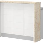 Πάγκος νησίδας Hudson-Μήκος: 120 εκ.-Λευκό-Latino Marble