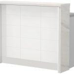 Πάγκος νησίδας Hudson-Μήκος: 120 εκ.-Λευκό-White Marble