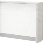 Πάγκος νησίδας Hudson-Μήκος: 135 εκ.-Λευκό-White Marble