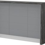 Πάγκος νησίδας Hudson-Μήκος: 150 εκ.-Γκρι-Black Stone