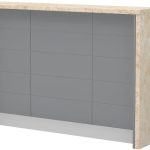 Πάγκος νησίδας Hudson-Μήκος: 150 εκ.-Γκρι-Latino Marble