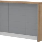 Πάγκος νησίδας Hudson-Μήκος: 150 εκ.-Γκρι-Pacific Walnut
