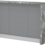 Πάγκος νησίδας Hudson-Μήκος: 150 εκ.-Γκρι-Siena Marble