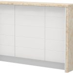 Πάγκος νησίδας Hudson-Μήκος: 150 εκ.-Λευκό-Latino Marble