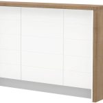 Πάγκος νησίδας Hudson-Μήκος: 150 εκ.-Λευκό-Pacific Walnut