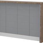 Πάγκος νησίδας Hudson-Μήκος: 160 εκ.-Γκρι-Carini Wallnut