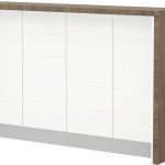Πάγκος νησίδας Hudson-Μήκος: 160 εκ.-Λευκό-Carini Wallnut