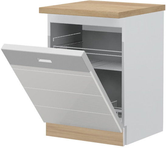 image_722057_highline-k60d-3-ii-ku-55hl-nebraskaoak-ne Πρόσοψη ντουλαπιού πλυντηρίου πιάτων Hudson K60D-Λευκό - Image 1