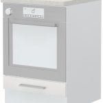 Επιδαπέδιο ντουλάπι φούρνου Hudson R-60-R-Λευκό - Λευκό γυαλιστερό