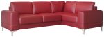 Γωνιακός καναπές Radial LTHR-Kokkino-Δεξιά