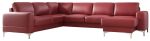 Γωνιακός καναπές Radial Max II LTHR-Kokkino-Αριστερή