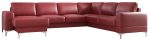 Γωνιακός καναπές Radial Max II LTHR-Kokkino-Δεξιά