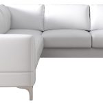 Γωνιακός καναπές Radial Max LTHR-Leuko-Αριστερή