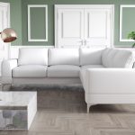 Γωνιακός καναπές Radial Max LTHR-Leuko-Δεξιά