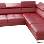 Γωνιακός καναπές Gelito LTHR-Kokkino-Δεξιά