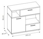 Μπουφές Mini Newty 1D2S - Image 3