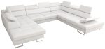 Γωνιακός καναπές Gelito Max I LTHR-Leuko-Δεξιά