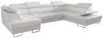 Γωνιακός καναπές Gelito Max II LTHR-Leuko-Δεξιά