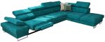 Γωνιακός καναπές Gelito Relax-Petrol-Δεξιά