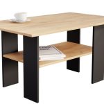 Τραπεζάκι σαλονιού Τorino V-Fusiko-Mavro