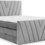 Επενδυμένο κρεβάτι Alba-Gkri Anoixto-140 x 200