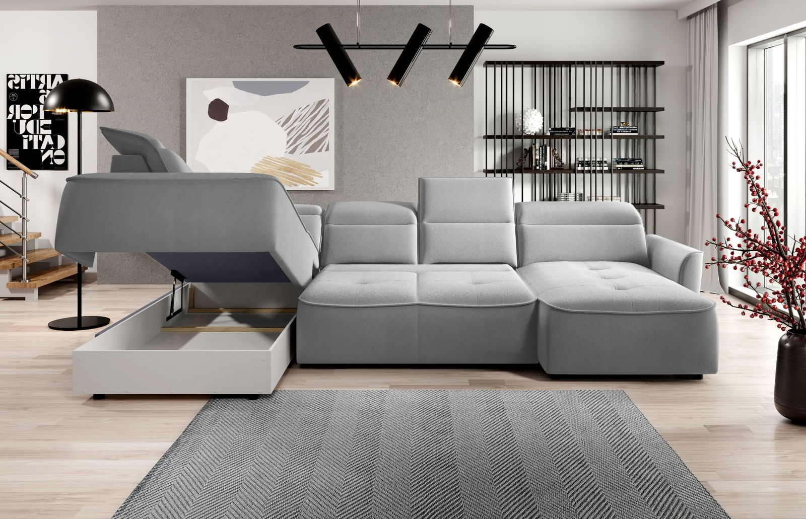 Γωνιακός καναπές Morello XL-Xaki-Αριστερή - Image 4