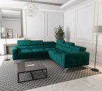 Γωνιακός καναπές Soreko Max-Prasino-Αριστερή - Image 2