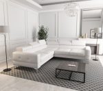 Γωνιακός καναπές Soreko Max Eco LTHR-Leuko-Δεξιά - Image 2